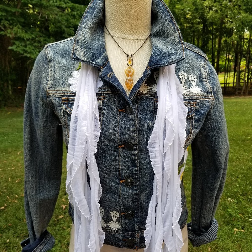 White Flutter Scarf Lightweight Women Accessory Mult…
